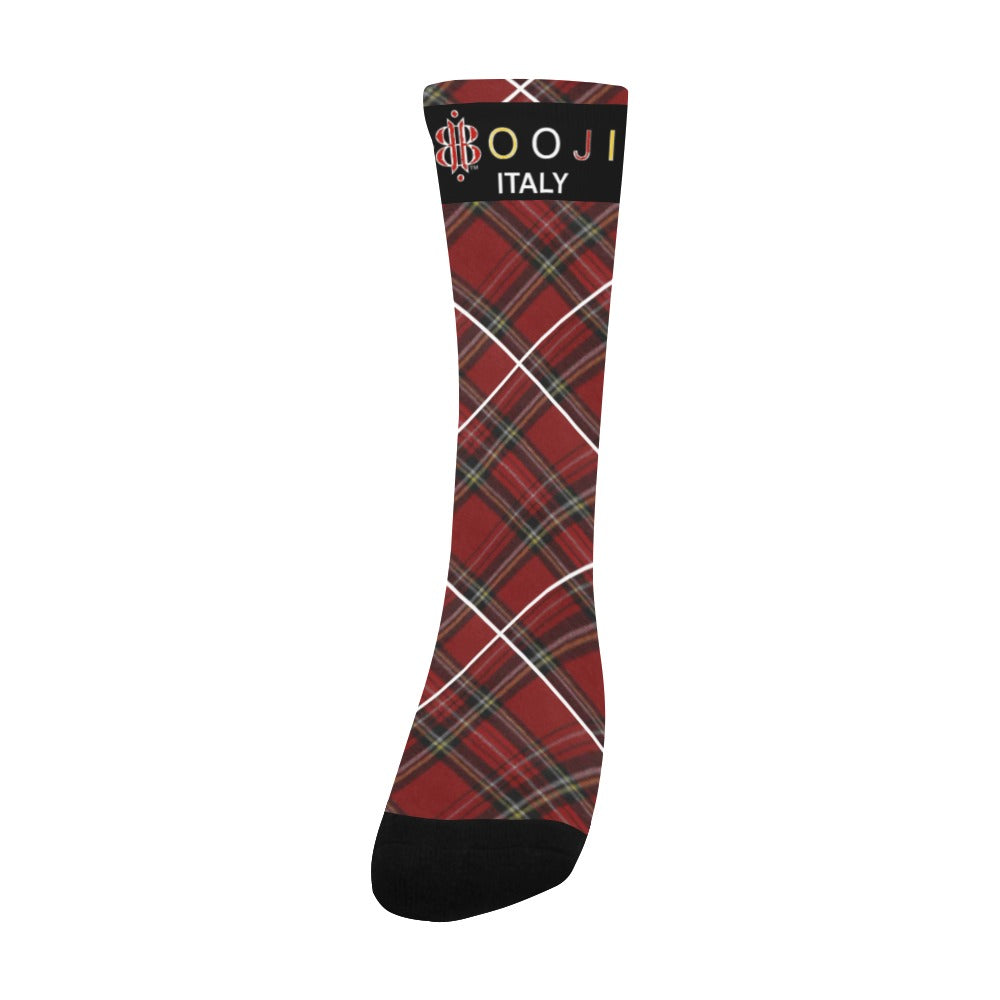 BOOJI ITALY ESCI'S COLLECTION PLAID TUBE SOCKS