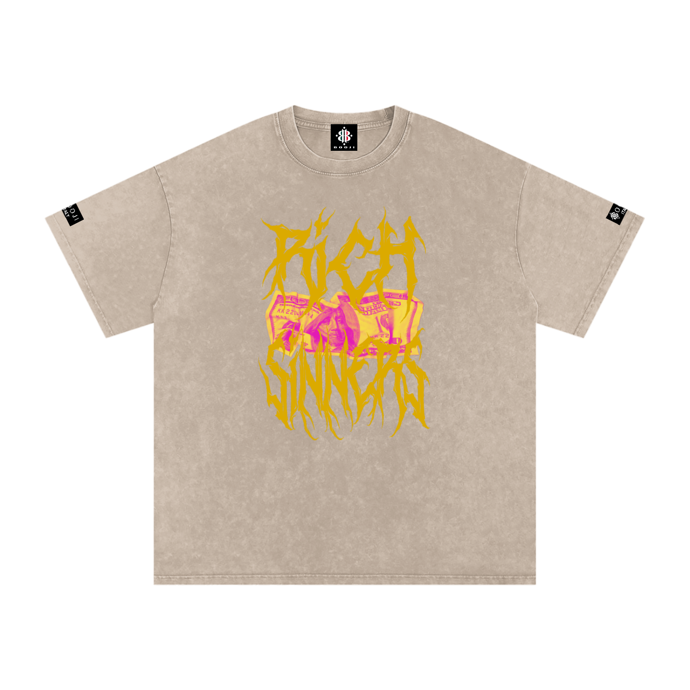 BOOJI ITALY RICH SINNERS SNOW WASHED T-SHIRT