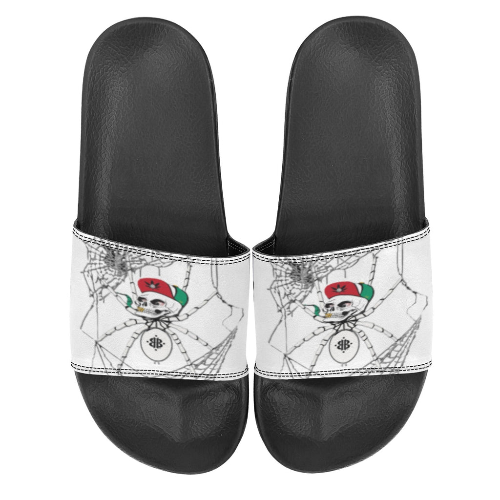 BOOJI ITALY MOLLYHOOD COLLECTION MEN'S BLACK SOLE SLIDES