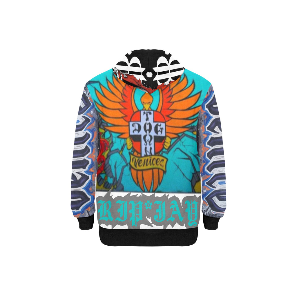 BOOJI SK8'S COLLECTION New Men's All-Over Print Hoodie (Model H55)