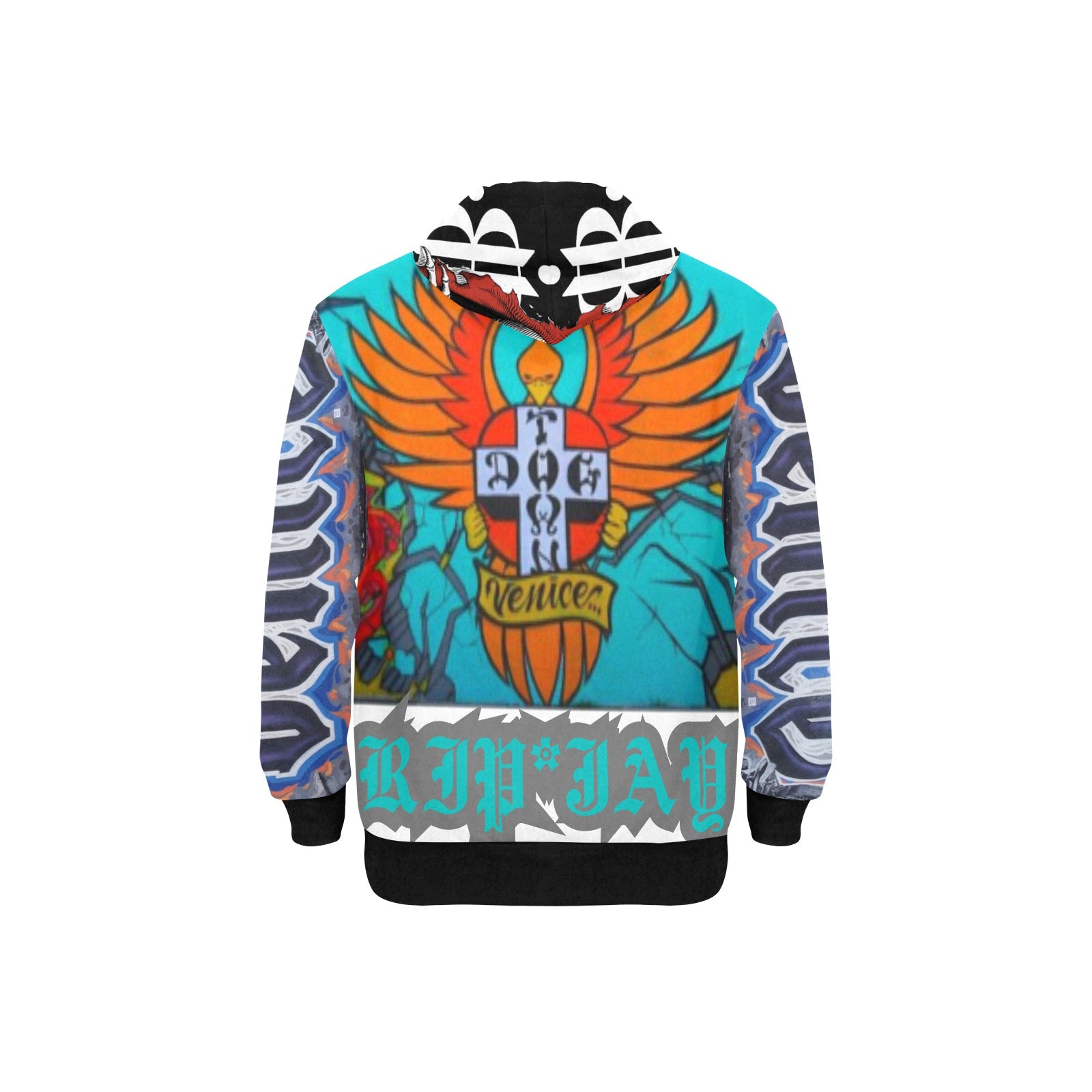 BOOJI SK8'S COLLECTION New Men's All-Over Print Hoodie (Model H55)