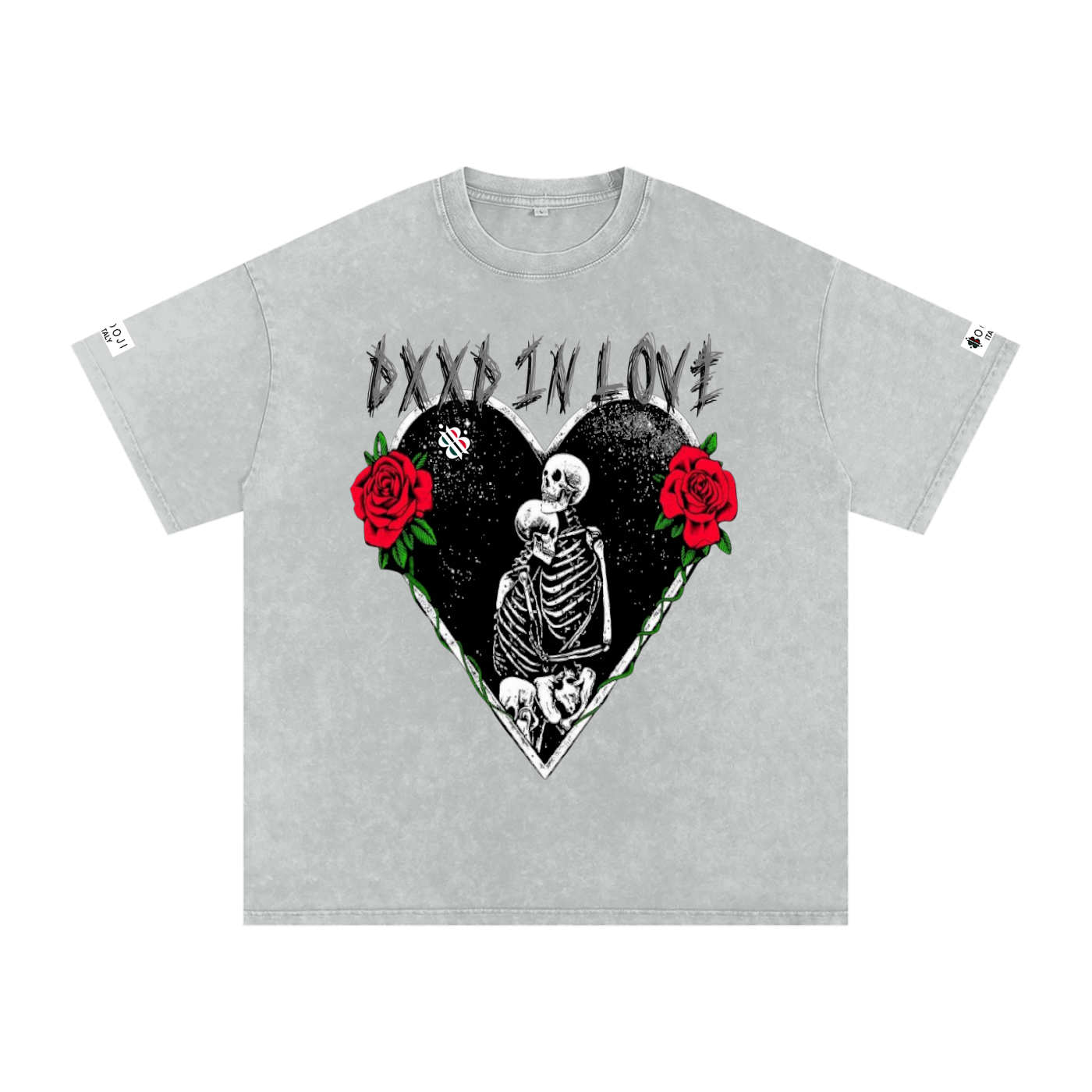 BOOJI ITALY "DXXD IN LOVE" SNOW WASHED T-SHIRT