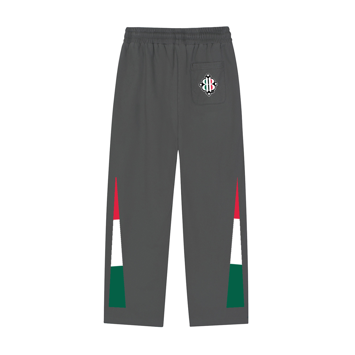 BOOJI ITALY 4 EVER $ LOGO MEN'S REFLECTION STRIPED SWEATPANTS