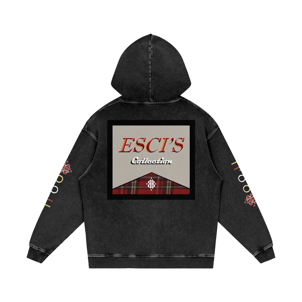 BOOJI ITALY ESCI'S COLLECTION  SNOW WASHED HOODIE