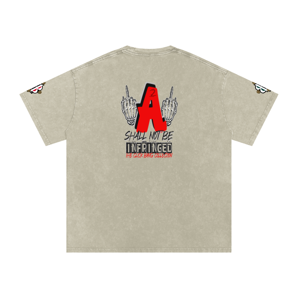 BOOJI ITALY CLICK BANG COLLECTION MENS SNOW WASHED T-SHIRT