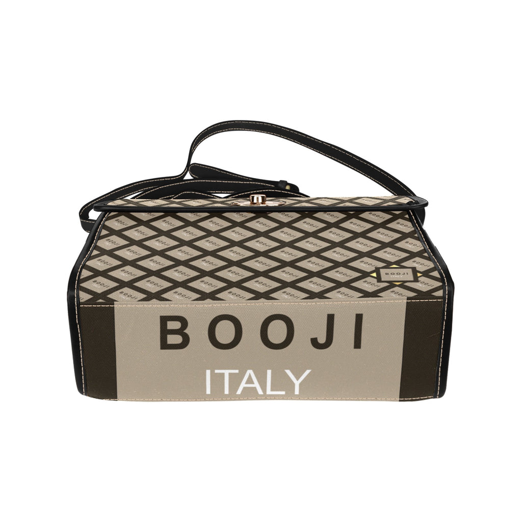 BOOJI ITALY "GRAIL'S COLLECTION" PATTERN CANVAS CLUTCH PURSE