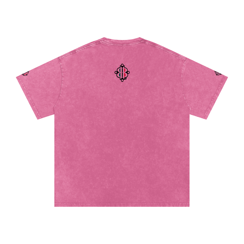 BOOJI ITALY 7 STARS 4 EVER $ LOGO SNOW WASHED T-SHIRT