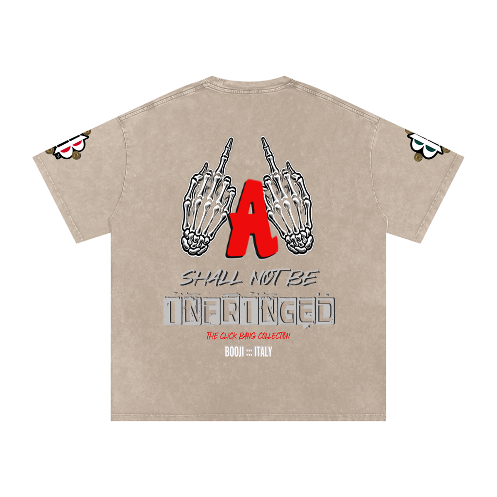 BOOJI ITALY "CLICK BANG COLLECTION" SNOW WASHED T-SHIRT