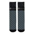 BOOJI ITALY LOCK IN MEN'S BLACK TUBE SOCKS SHINOBI BLUE
