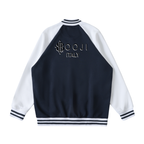 BOOJI ITALY 4 EVER $ LOGO UNISEX TWO-TONE VARSITY LETTERMAN'S STYLE JACKET