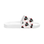 BOOJI ITALY DXXD IN LOVE COLLECTION WOMEN'S WHITE SOLE SLIDES