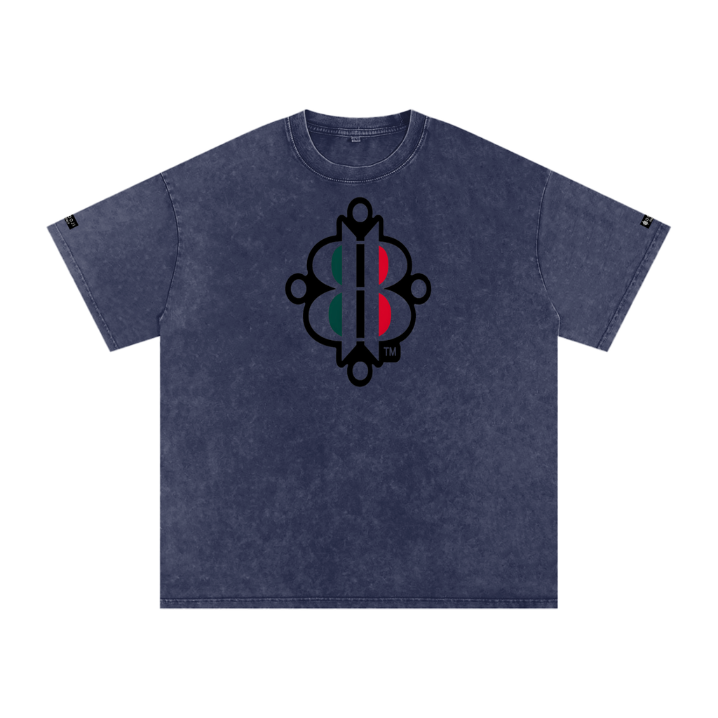 BOOJI ITALY "FLY DENIM MFR." SNOW WASHED T-SHIRT
