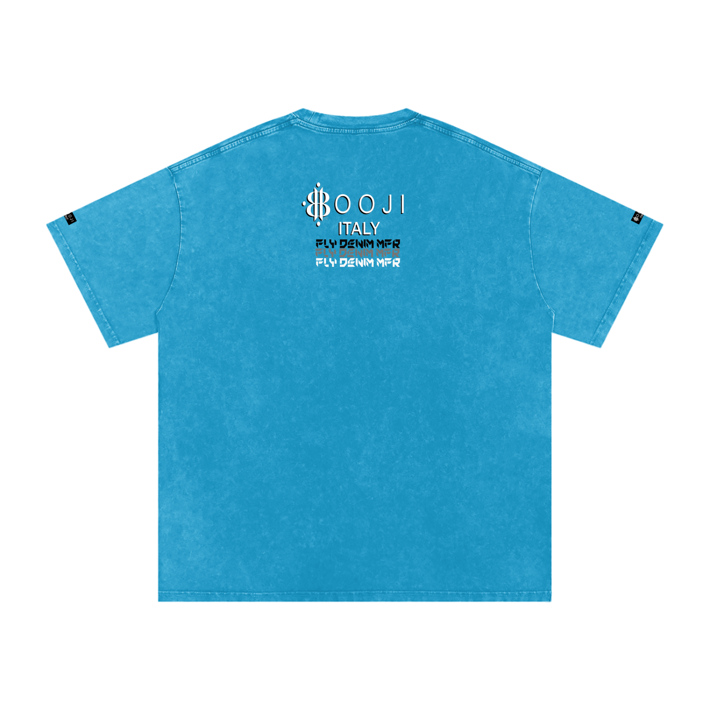 BOOJI ITALY "FLY DENIM MFR." SNOW WASHED T-SHIRT