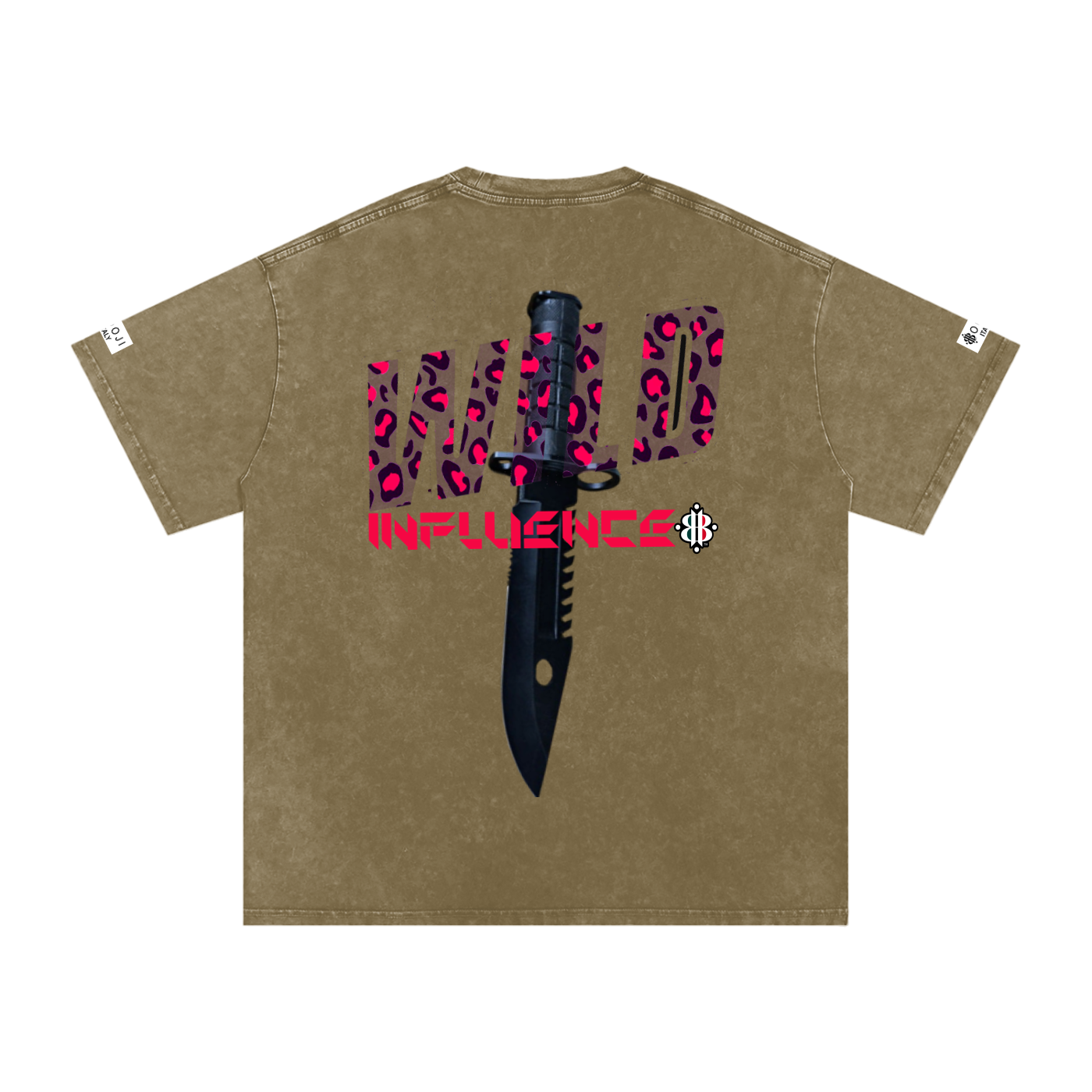 BOOJI ITALY "WILD INFLUENCE" LINE SNOW WASHED T-SHIRT