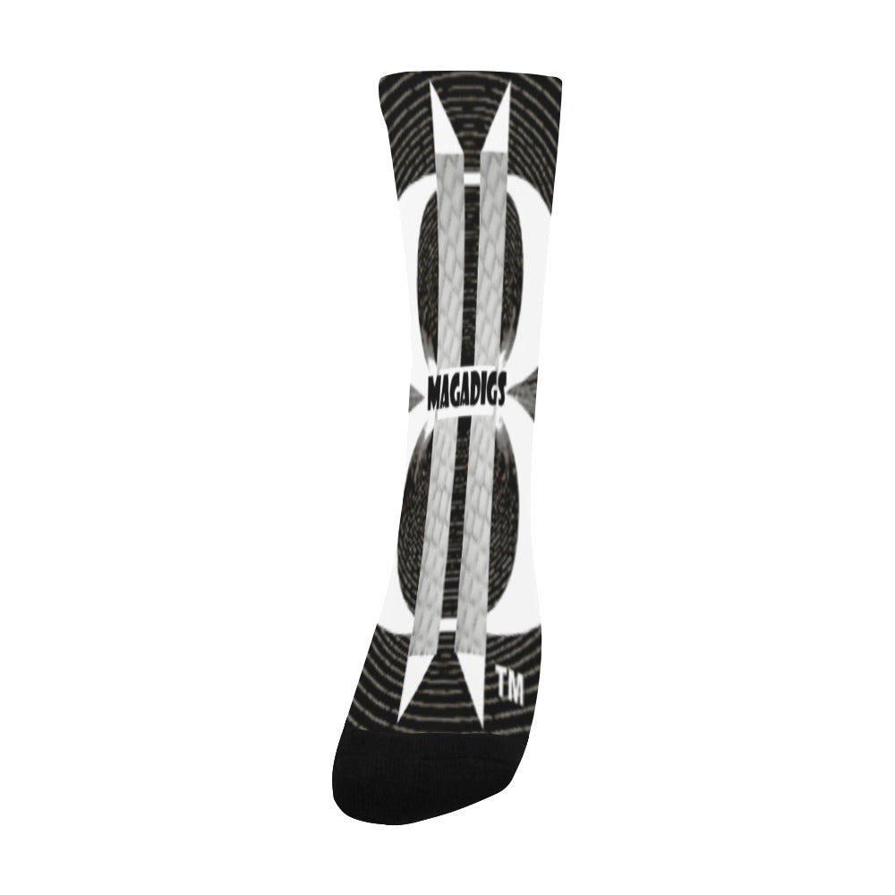 BOOJI ITALY MAGADIGS COLLECTION BLACK TUBE SOCKS