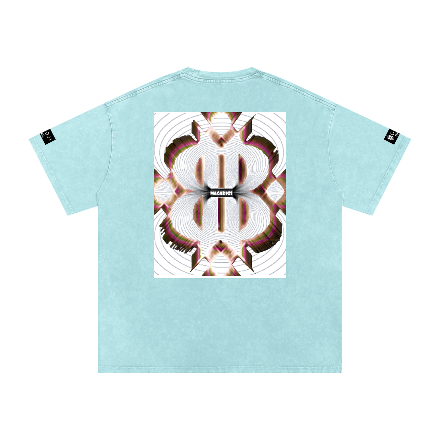 BOOJI ITALY MAGADIGS COLLECTION LOGO SNOW WASHED T-SHIRT