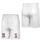 BOOJI ITALY BALLZI E1 COLLECTION MEN'S BLACK ON WHITE MATCHING 2PC BASKETBALL SET