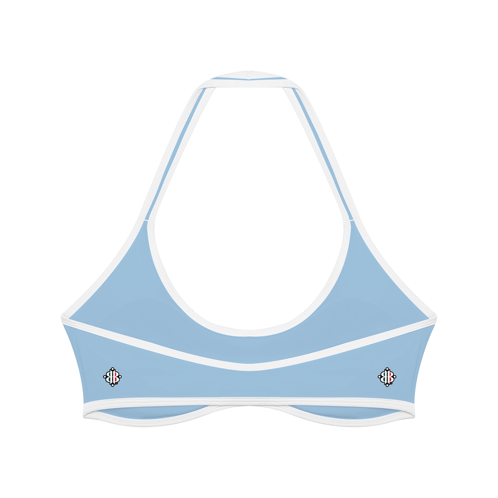 BOOJI ITALY 4 EVER $ LOGO WOMEN'S HALTER YOGA SPORTS BRA