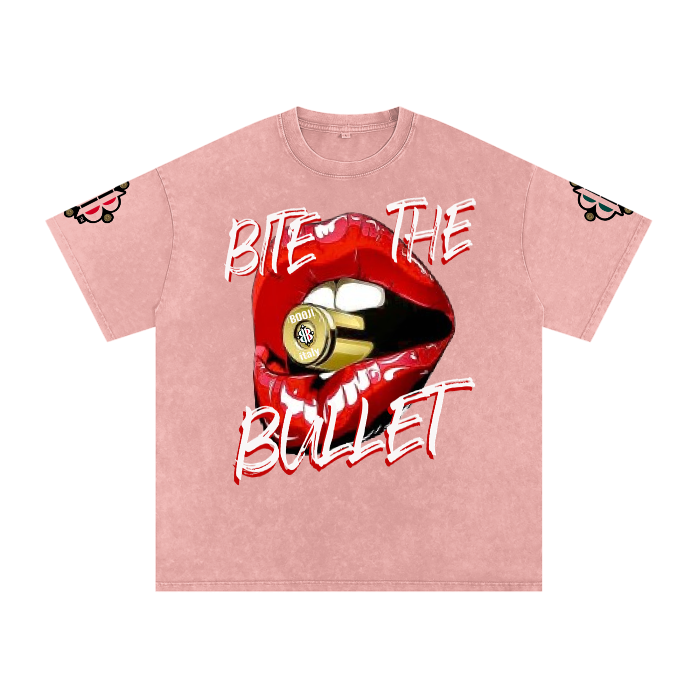 BOOJI ITALY "BITE THE BULLET" SNOW WASHED T-SHIRT