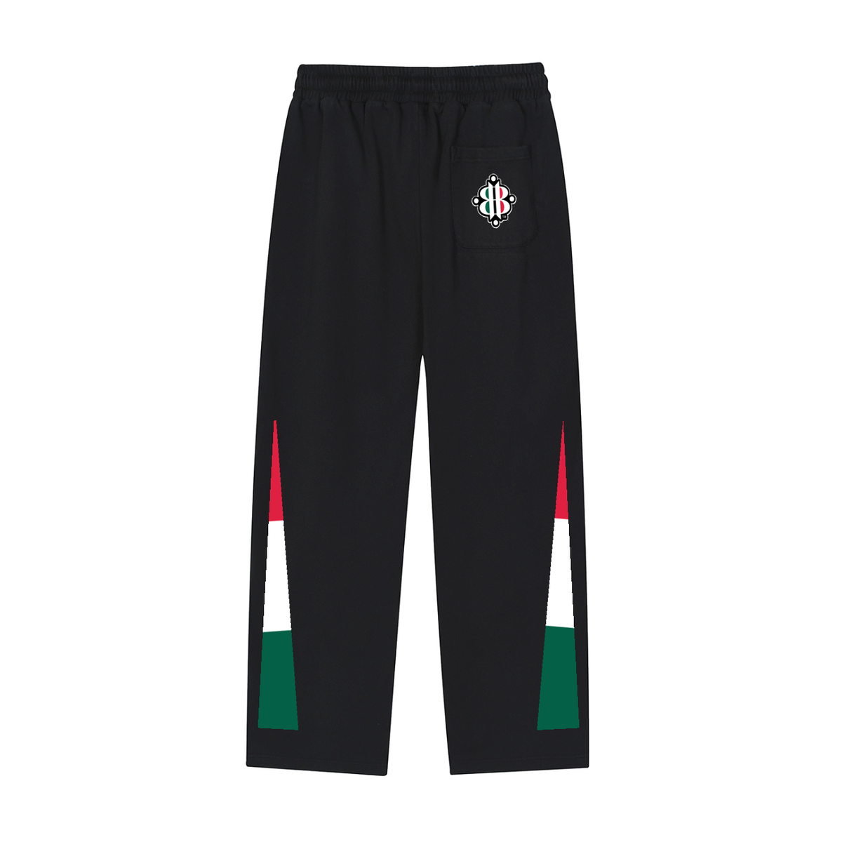 BOOJI ITALY 4 EVER $ LOGO MEN'S REFLECTION STRIPED SWEATPANTS