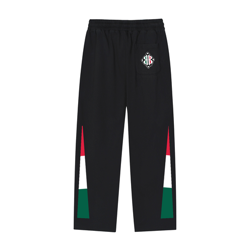 BOOJI ITALY 4 EVER $ LOGO MEN'S REFLECTION STRIPED SWEATPANTS