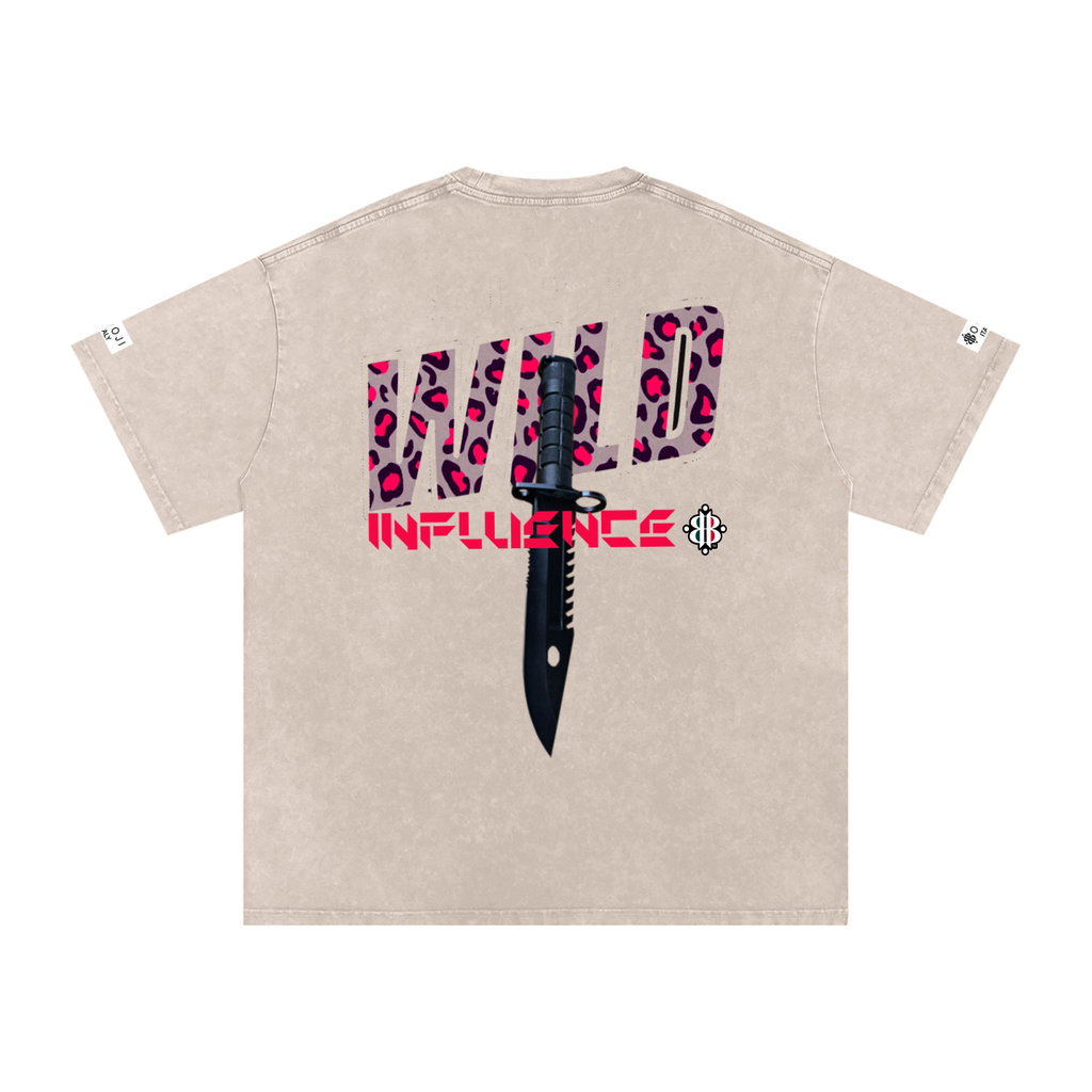 BOOJI ITALY WILD INFLUENCE KNIFE SNOW WASHED T-SHIRT