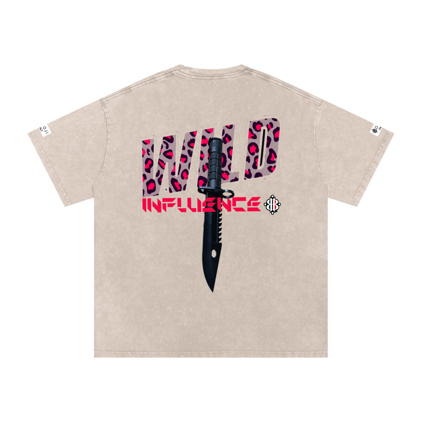 BOOJI ITALY WILD INFLUENCE KNIFE SNOW WASHED T-SHIRT