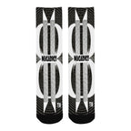 BOOJI ITALY MAGADIGS COLLECTION BLACK TUBE SOCKS
