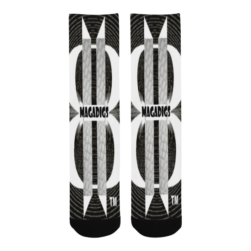 BOOJI ITALY MAGADIGS COLLECTION BLACK TUBE SOCKS