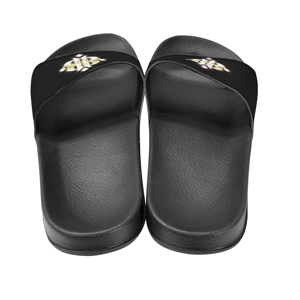 BOOJI ITALY ETA PRIMO COLLECTION MEN'S BLACK SOLE SLIDES Custom Men's One-piece Slippers