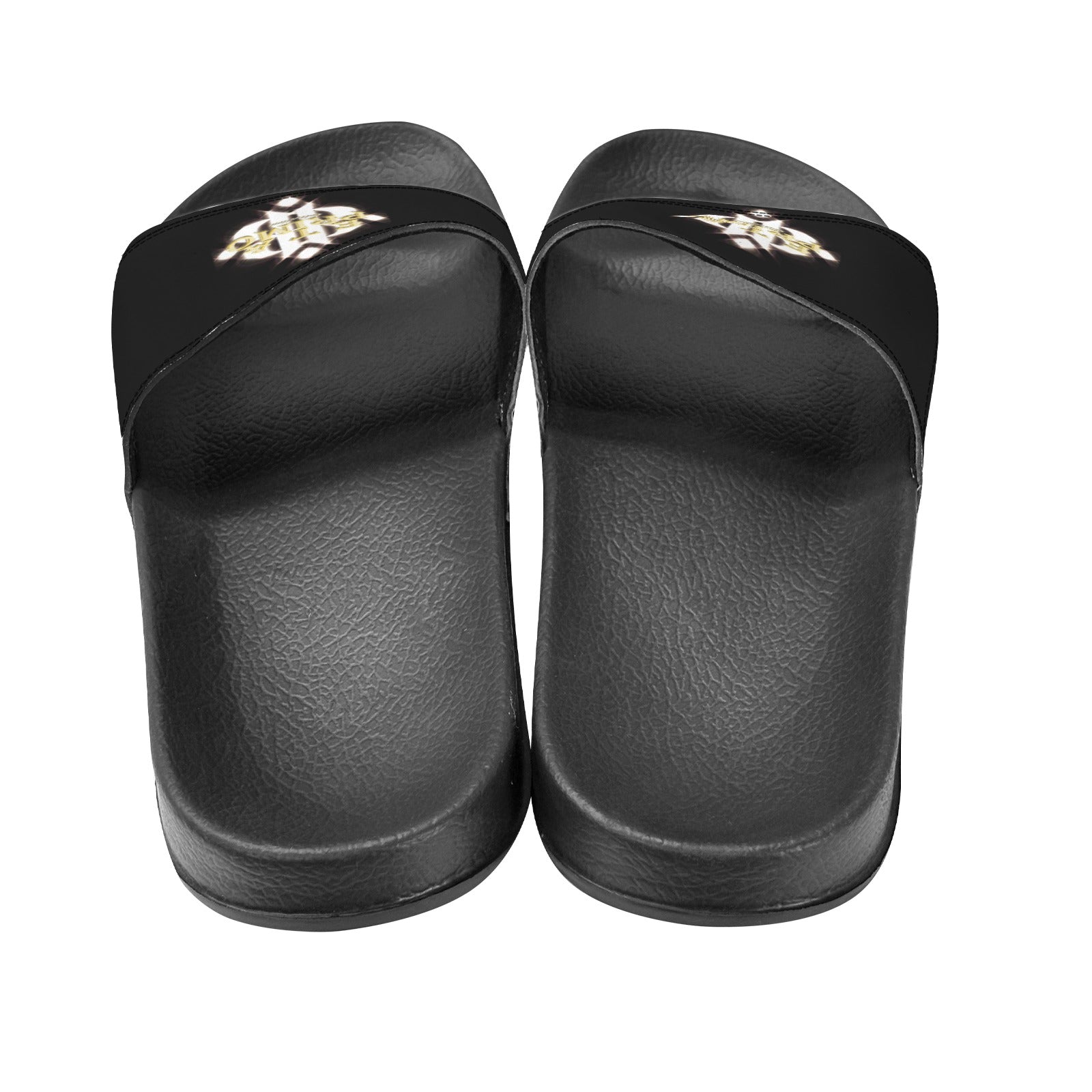 BOOJI ITALY ETA PRIMO COLLECTION MEN'S BLACK SOLE SLIDES Custom Men's One-piece Slippers