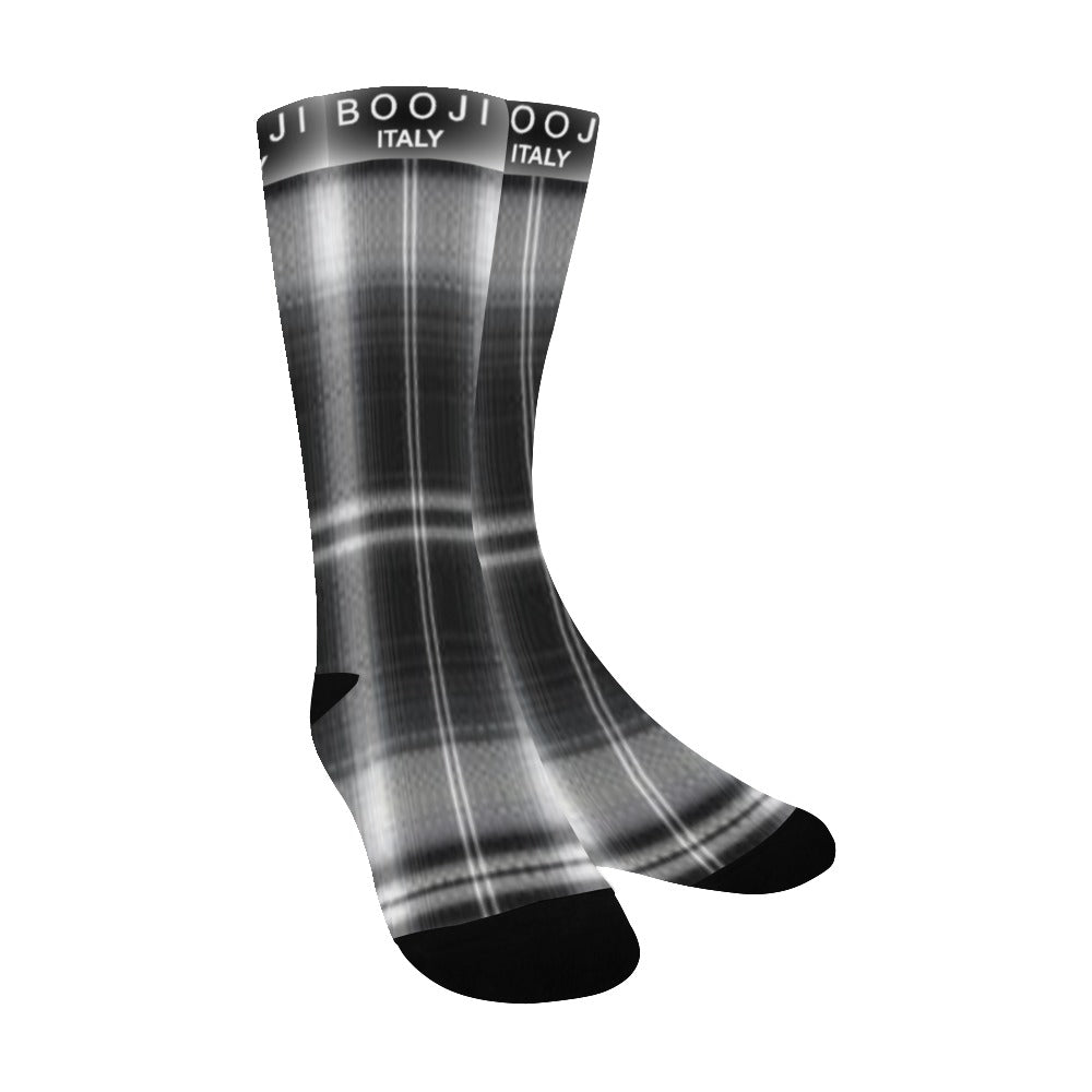 BOOJI PLAID STYLE TWO Men's Custom Socks