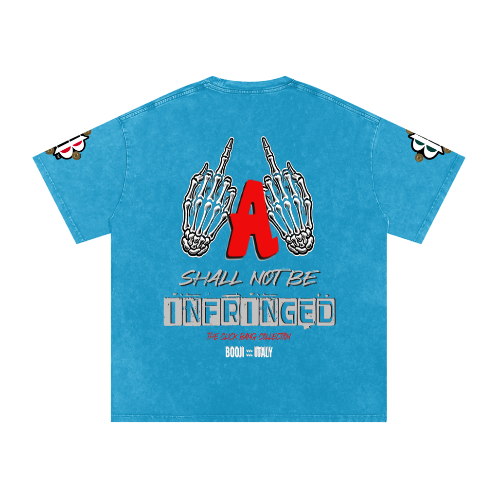 BOOJI ITALY "CLICK BANG COLLECTION" SNOW WASHED T-SHIRT