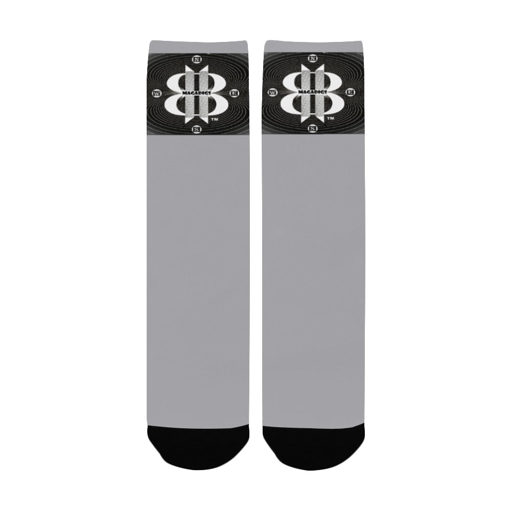 BOOJI ITALY MAGADIGS COLLECTION WOMEN'S GREY CREW SOCKS