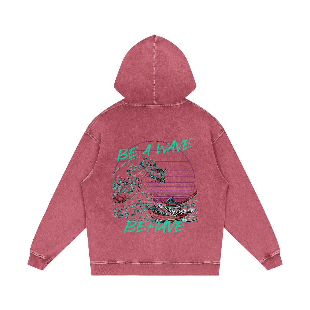 BOOJI ITALY BE A WAVE BEHAVE SNOW WASHED HOODIE