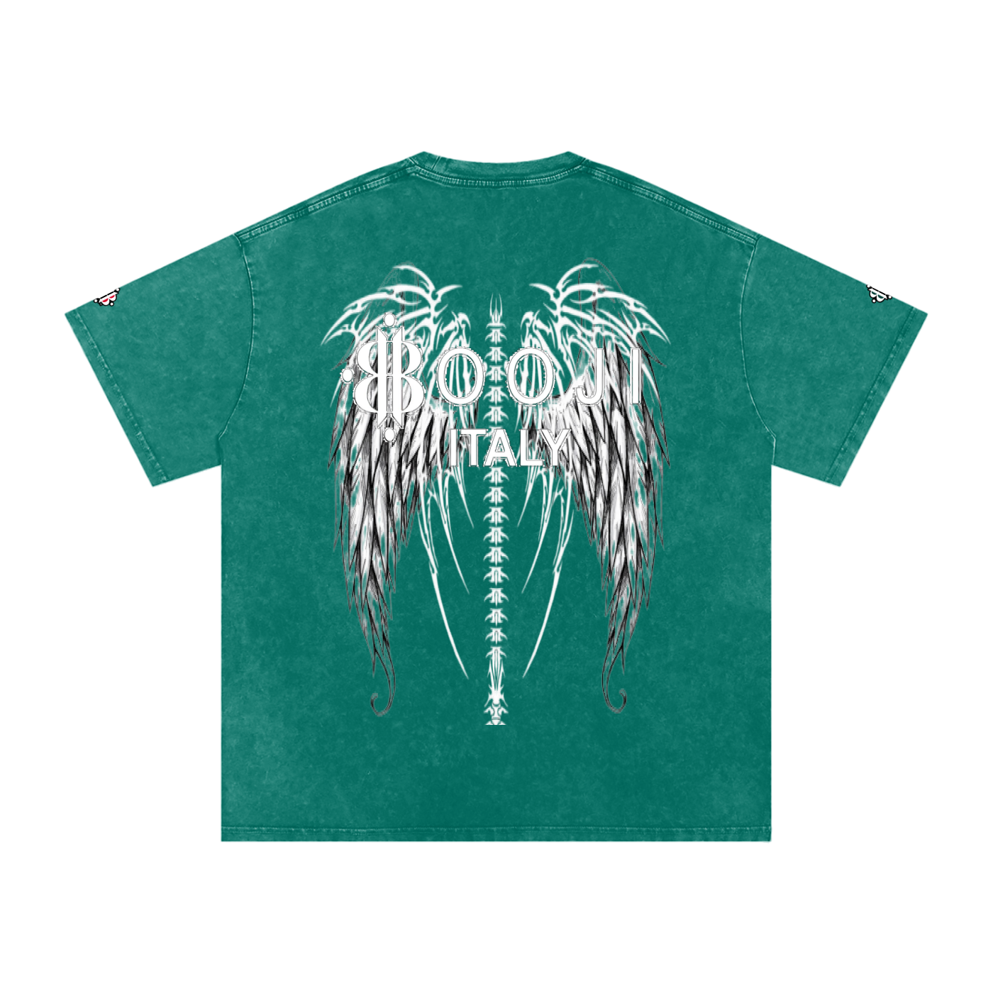 BOOJI ITALY "FLY DENIM MFR." SNOW WASHED T-SHIRT
