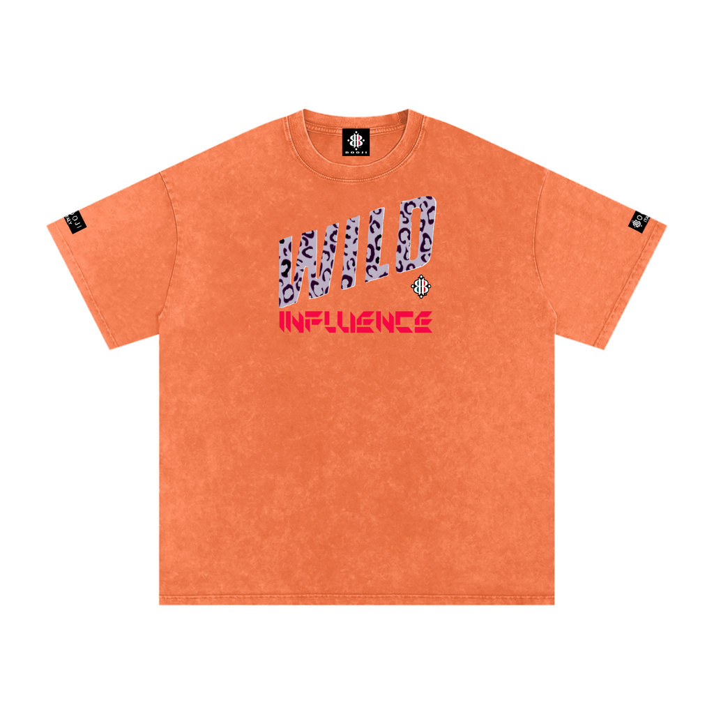 BOOJI ITALY WILD INFLUENCE Z-BACK SNOW WASHED T-SHIRT
