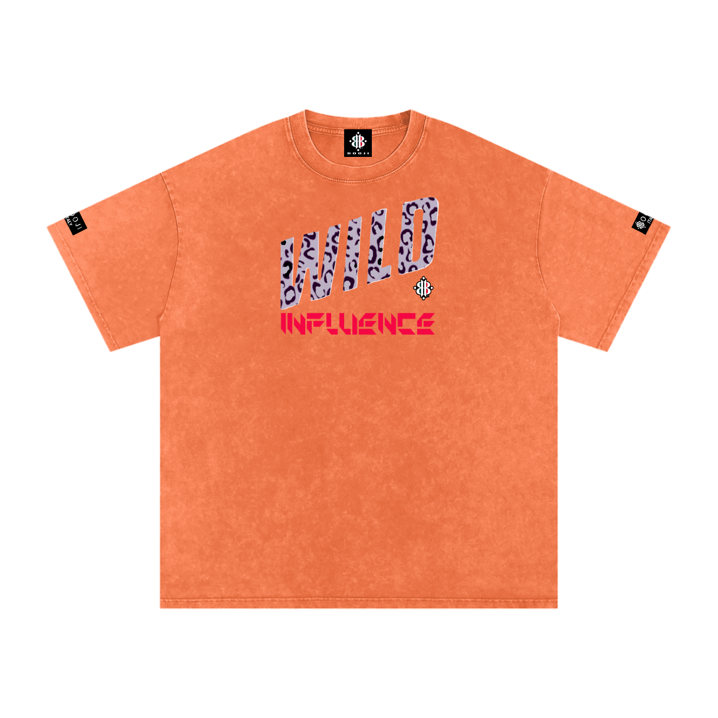 BOOJI ITALY WILD INFLUENCE Z-BACK SNOW WASHED T-SHIRT
