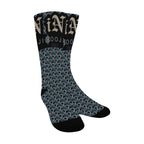 BOOJI ITALY LOCK IN COLLECTION IN BOOJI BEIGE MEN'S BLACK TUBE SOCKS