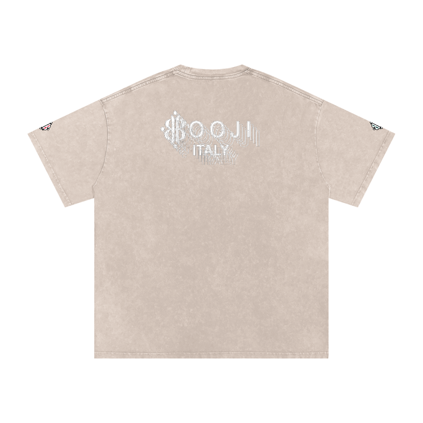 BOOJI ITALY "BE A WAVE, BEHAVE." SNOW WASHED T-SHIRT