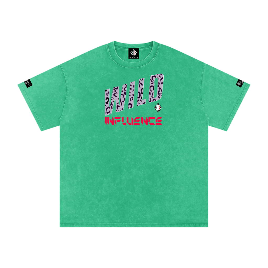 BOOJI ITALY WILD INFLUENCE Z-BACK SNOW WASHED T-SHIRT