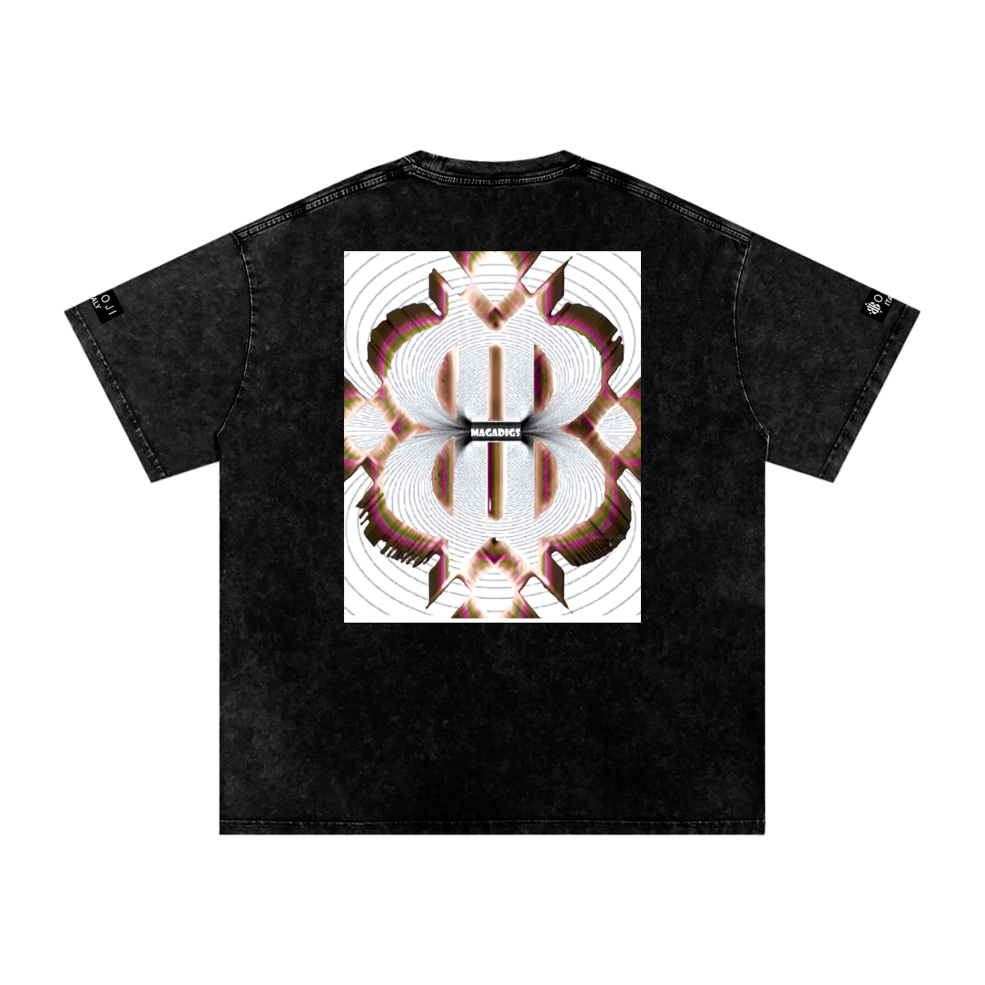 BOOJI ITALY MAGADIGS COLLECTION LOGO SNOW WASHED T-SHIRT