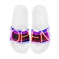 BOOJI ITALY OPEN SIGN COLLECTION MEN'S WHITE SOLE SLIDES