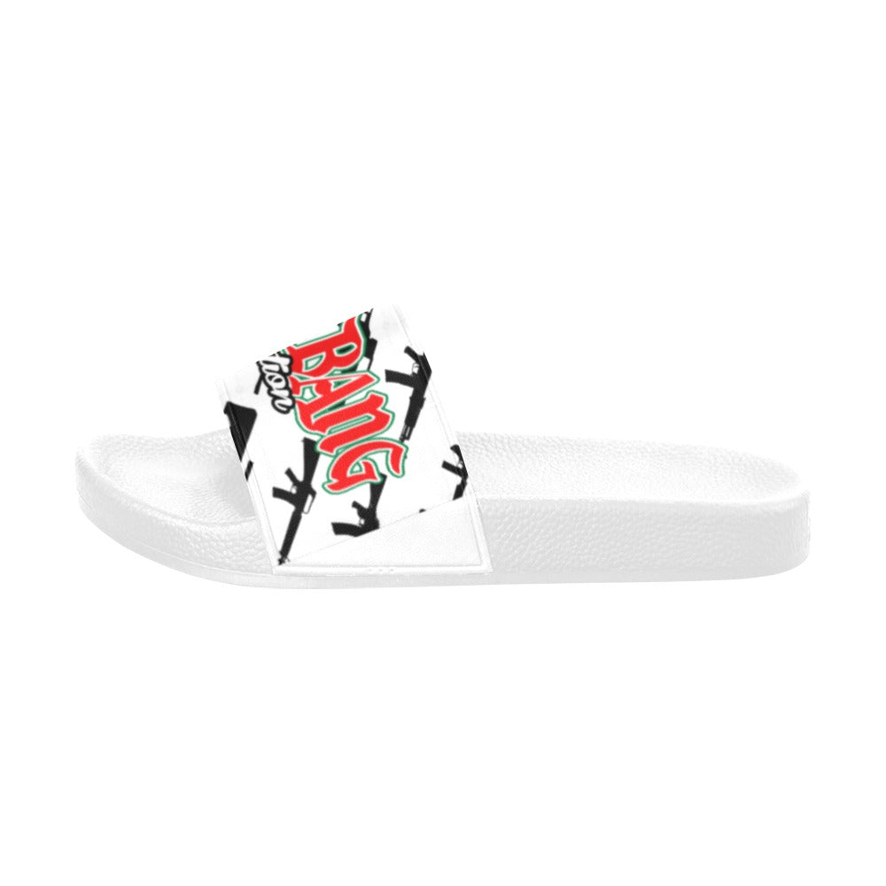 BOOJI ITALY CLICK BANG COLLECTION IN WHITE WOMEN'S WHITE SOLE SLIDES