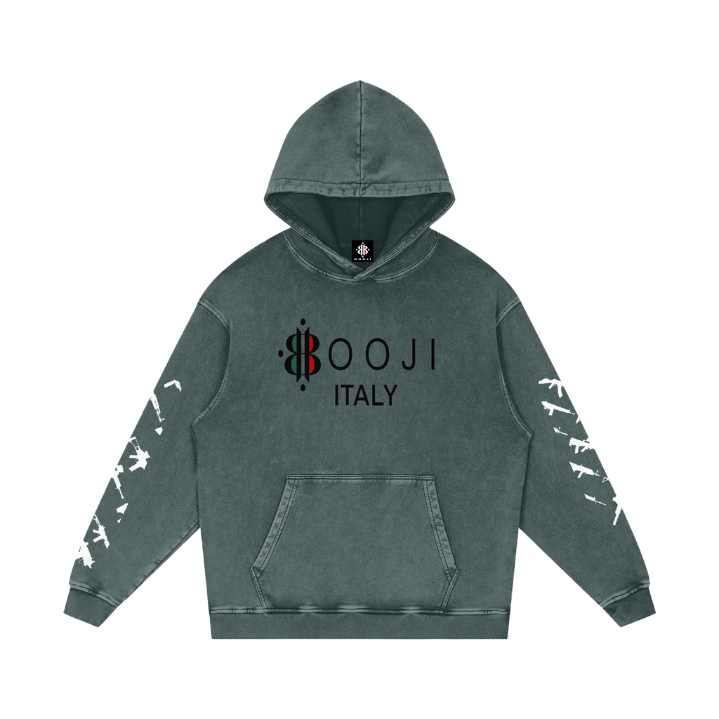 BOOJI ITALY CLICK BANG COLLECTION SNOW WASHED HOODIE