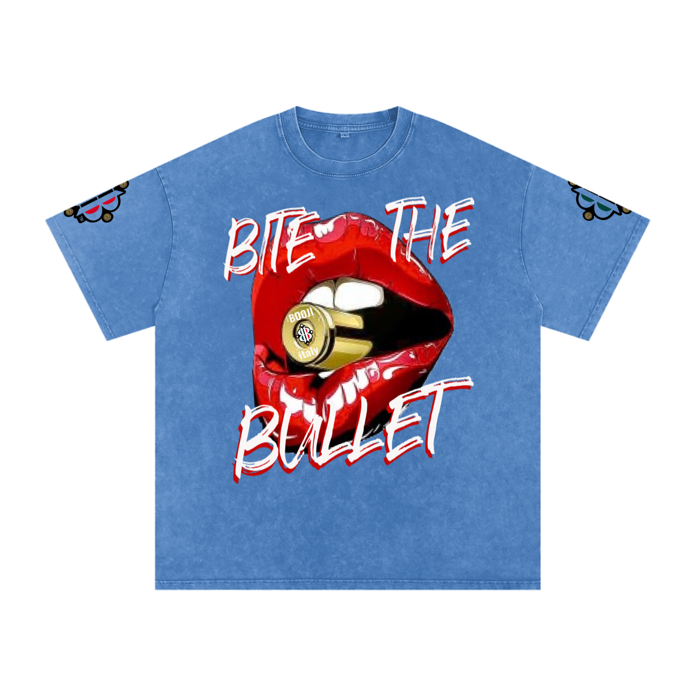 BOOJI ITALY "BITE THE BULLET" SNOW WASHED T-SHIRT
