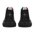 BOOJI LOGO PATTERN BLACK Vancouver High Top Canvas Men's Shoes (Model1013-1)