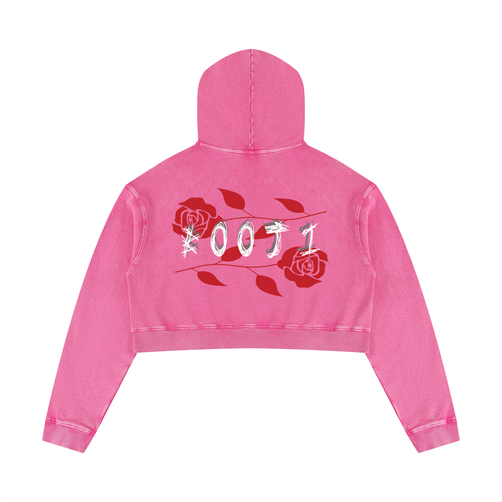 BOOJI ITALY BADDY COLLECTION MATCHING 2 PIECE SWEATSUIT WOMEN'S CROP HOODIE
