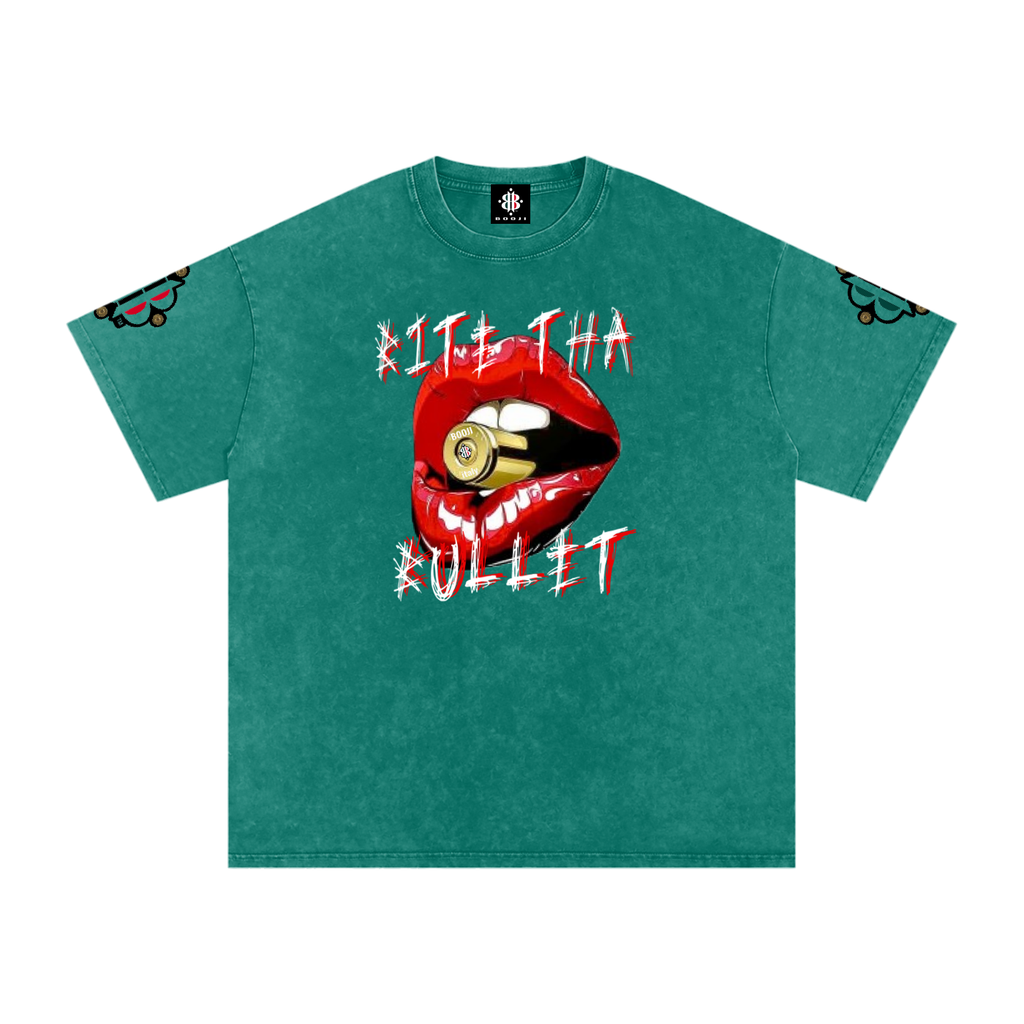 BOOJI ITALY BITE THA BULLET SNOW WASHED T-SHIRT