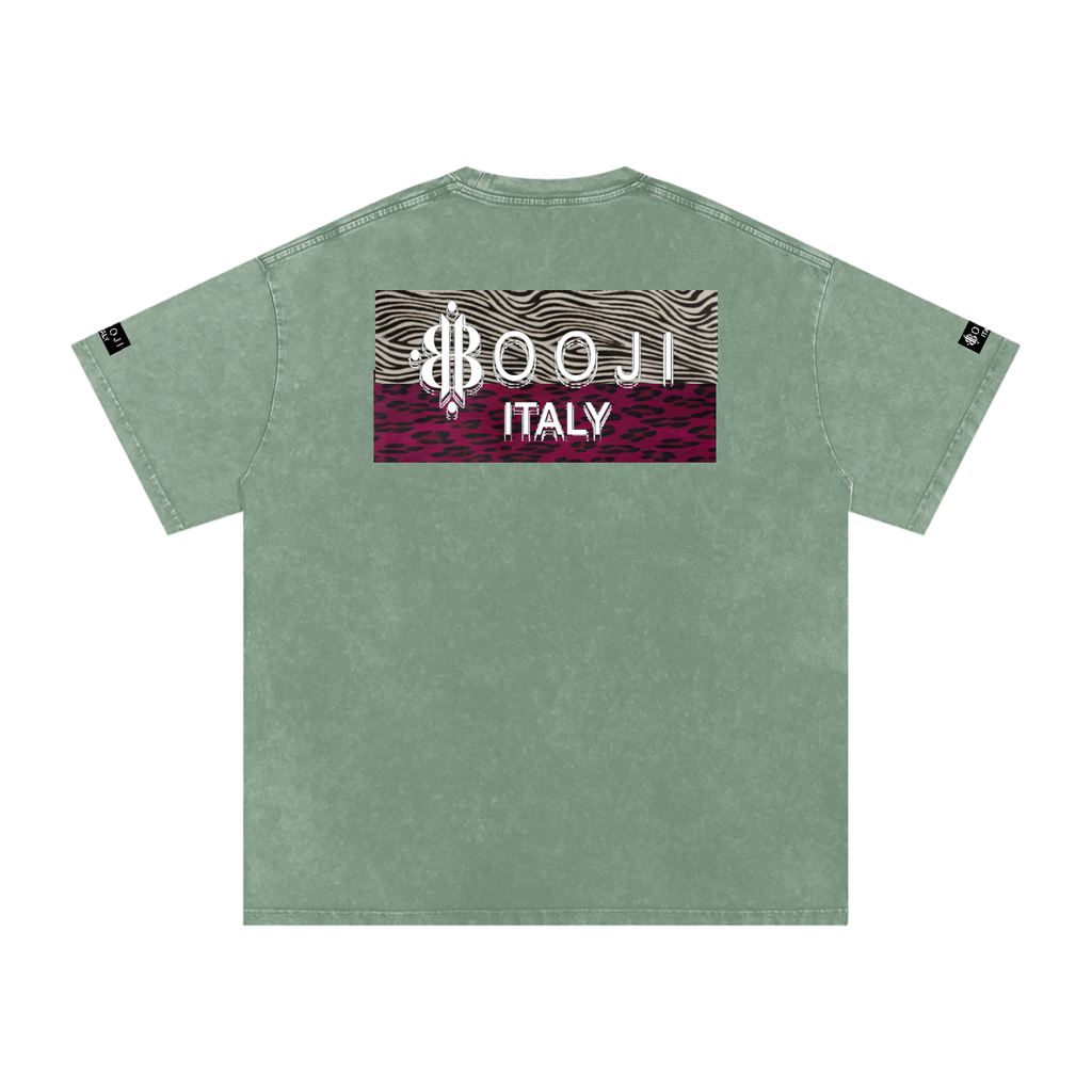 BOOJI ITALY WILD INFLUENCE COLLECTION SNOW WASHED T-SHIRT